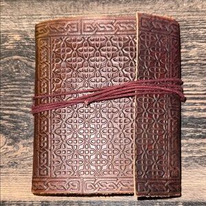 Vintage-Inspired Brown Leather Journal